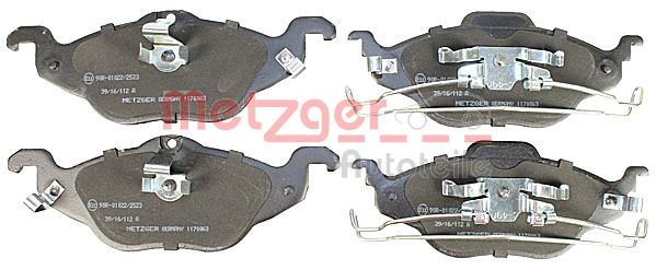 METZGER 1170063 Bremsbelagsatz, Scheibenbremse